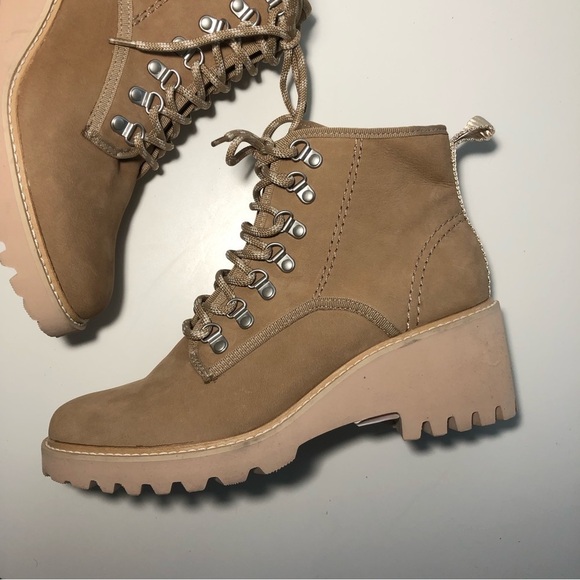 NEW Dolce Vita Utilitarian Huey Hiking Boot in Mushroom Nubuck size 10 - Picture 4 of 15